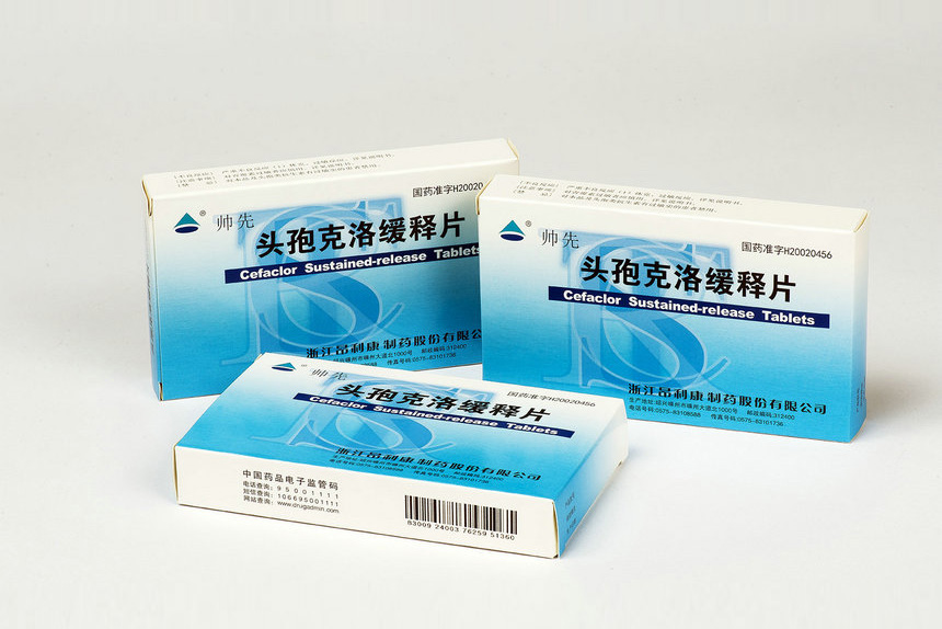 0.375g-6 tablets-1 board Cefaclor Sustained Release Tablets